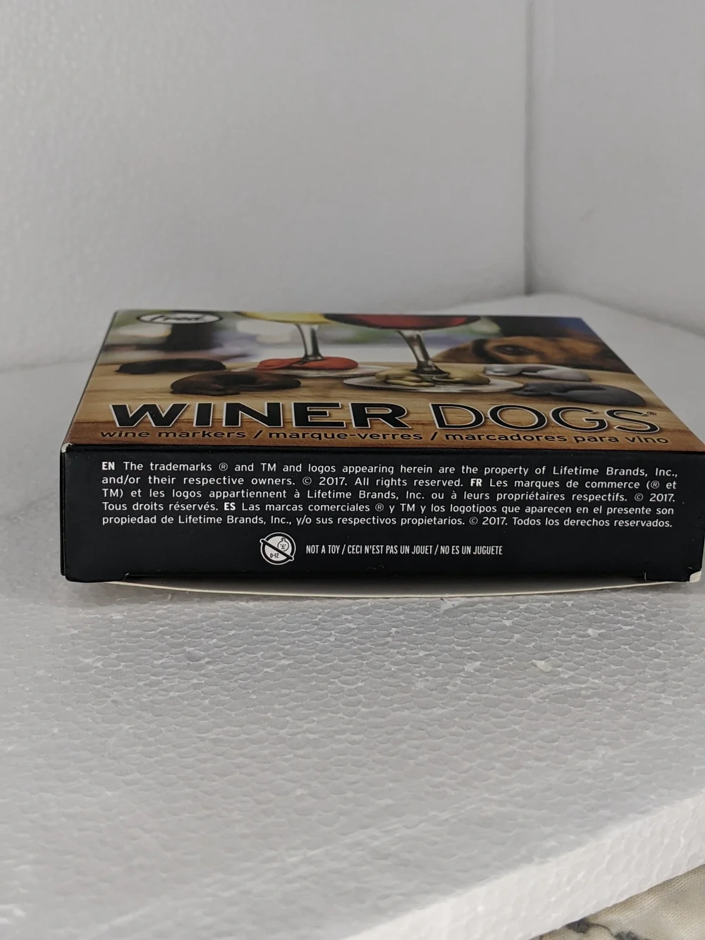 Fred Winer Dogs Silicone Wine Markers Set Of 6 New In Box